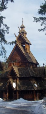 Norwegian wooden church